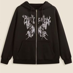 Butterfly Zipper Up Hoodie
